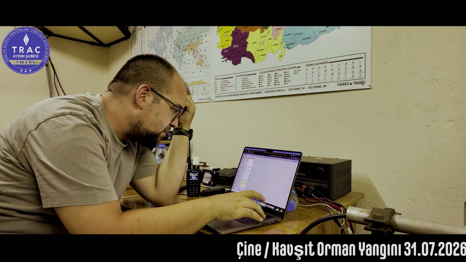 Çine Orman Yangınında Haberleşme Desteği